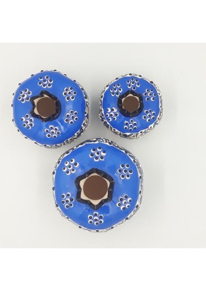 El Yapımı Turuncu Dekoratif Seramik 3’lü Nar Seti fırsatları