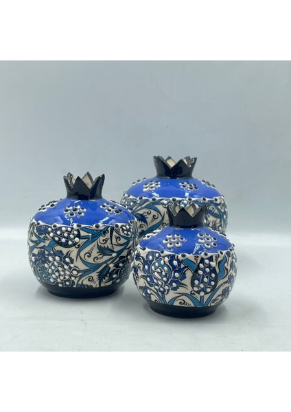 El Yapımı Turuncu Dekoratif Seramik 3’lü Nar Seti indirimleri
