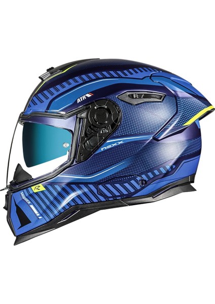 SX.100R SKIDDER MAT MAVİ-NEON SARI KASK
