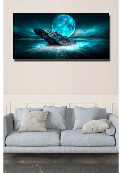 Ayın Denizle Muhteşem Buluşması Kanvas Tablo AR030401