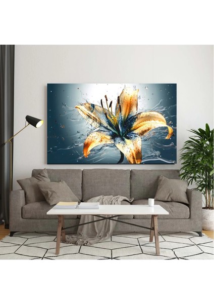 Islak Çiçek Dekoratif Kanvas Tablo AR030412