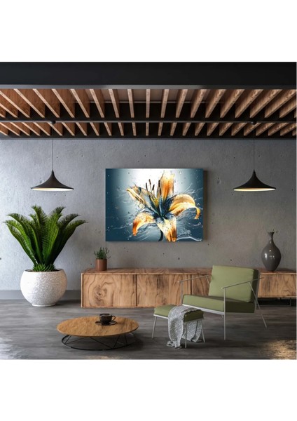 Islak Çiçek Dekoratif Kanvas Tablo AR030412 fırsatları