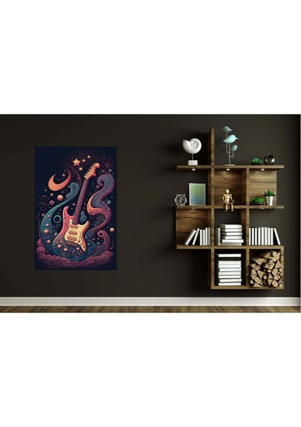 Mor Gitar Tablosu Gençler Için Kanvas Tablo AR030402 fırsatları