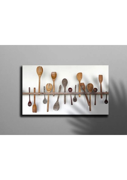 Mutfak Için Tahta Kaşıklar Tablosu Kanvas Tablo AR030406 fiyatları