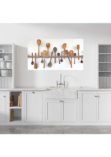 Mutfak Için Tahta Kaşıklar Tablosu Kanvas Tablo AR030406 modelleri