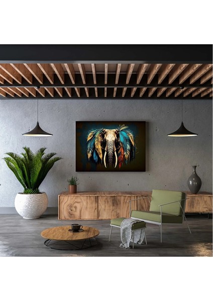 Soyut Fil Dekoratif Kanvas Tablo AR030409