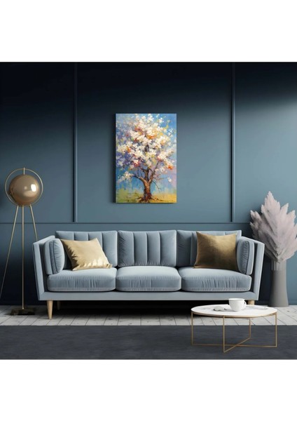 Renkli Soyut Ağaç Dekoratif Kanvas Tablo AR030408 fiyatları