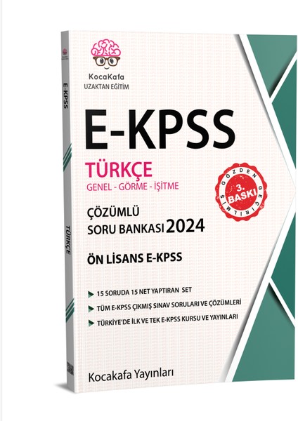 Kocakafa Yayınları Ekpss Önlisans Soru Bankası 2024 5'li Set 4.baskı