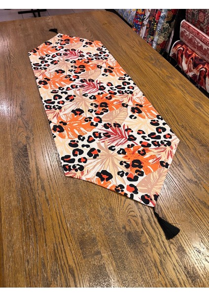 Tuğçe Demir Home Design Bohem Leopar Desen Runner