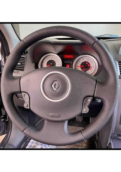 Renault Megane 2 Araca Özel Direksiyon Kılıfı(Spor Model)