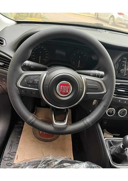 Üniversal Dikmeli Direksiyon Kılıfı Fiat Egea Easy Plastik Direksiyon Için Uyumlu