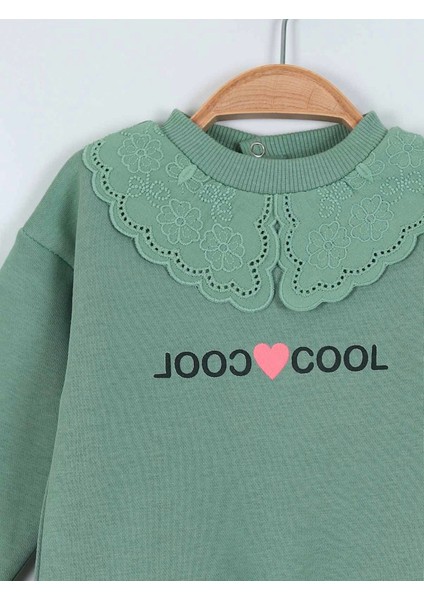 Cool Kalp Baskılı Kız Bebek Ikili Takım