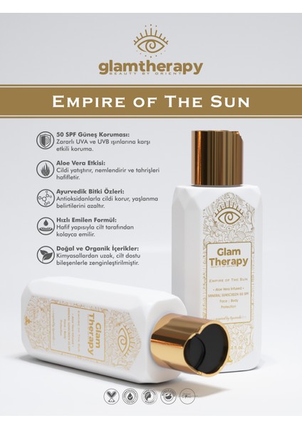 Solar Embrace Aloe Vera Infused 50Spf+ UVA-UVB Yüksek Güneş Korumalı Nemlendirici 100ml Aloe Vera-Gliserin-Allantoin