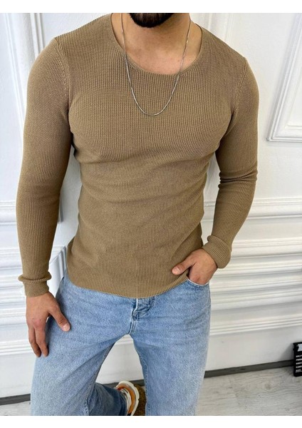 Kazak Örme Tüylenmez Naturel Pamuk Kazak Slim Fit Triko Dar Kesim Body Kazak modelleri