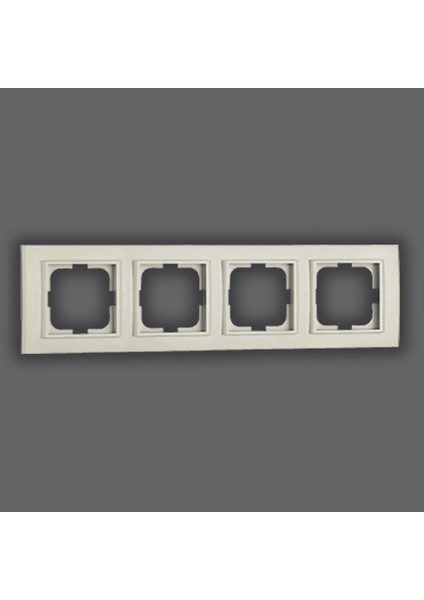 Ovivo Mina Beyaz Dörtlü Çerçeve