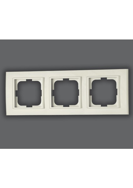 3 Adet Ovivo Mina Beyaz Üçlü Çerçeve 3'lü