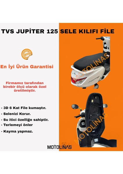 Tvs Jupiter 125CC Sele Kılıfı File Özel Üretim