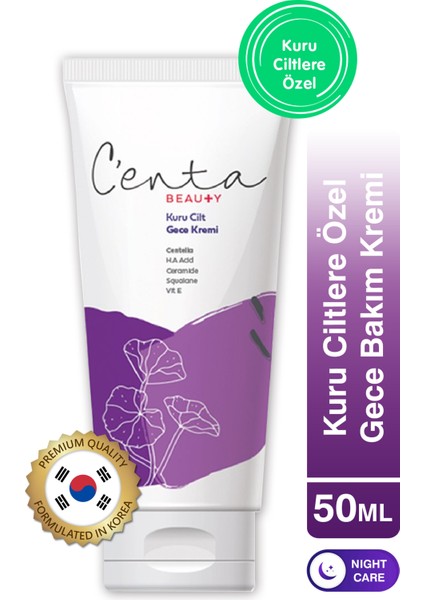 Kuru Ciltlere Özel Gece Kremi 50ML - Cica Krem - Cica Krem