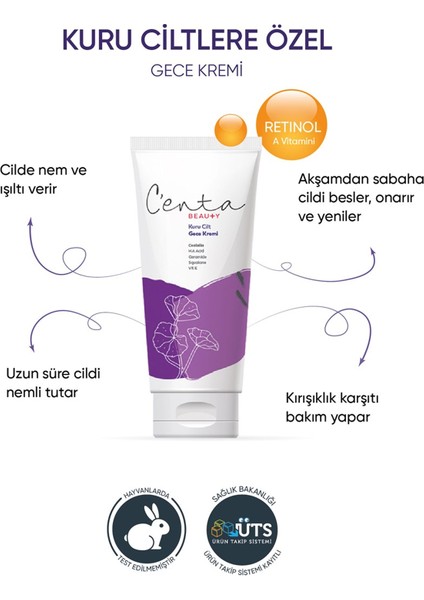 Kuru Ciltlere Özel Gece Kremi 50ML - Cica Krem - Cica Krem