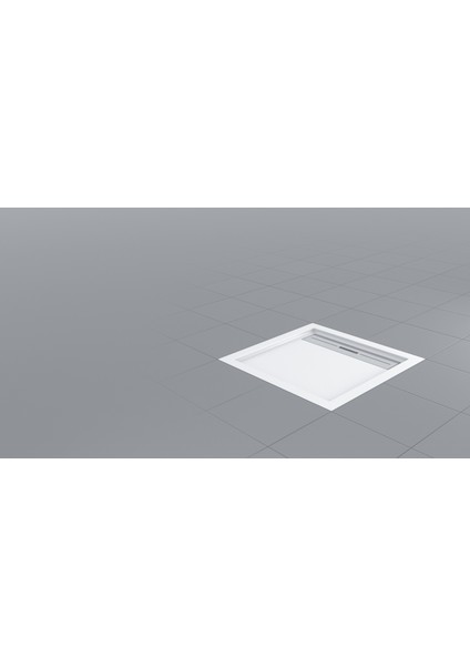 80X80 Drop Kare Flat Duş Teknesi (H:5 Cm)