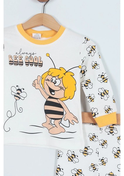 Arı Maya Baskılı Bebek Çocuk Pijama Takımı fiyatları