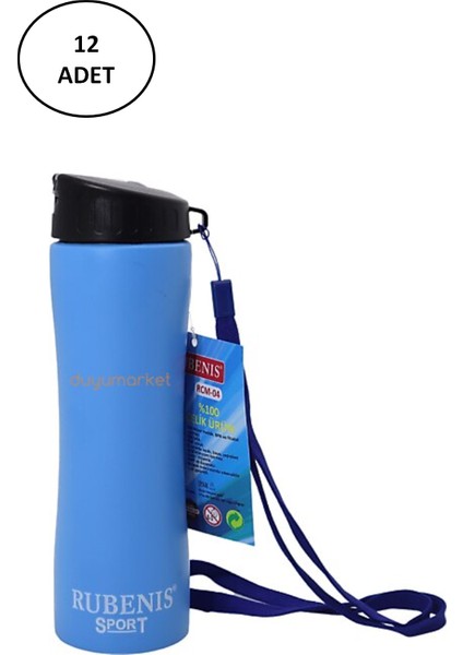Matara Ince Gövde 6 Renk Çelik 500 ml Rcm-04 12 Adet