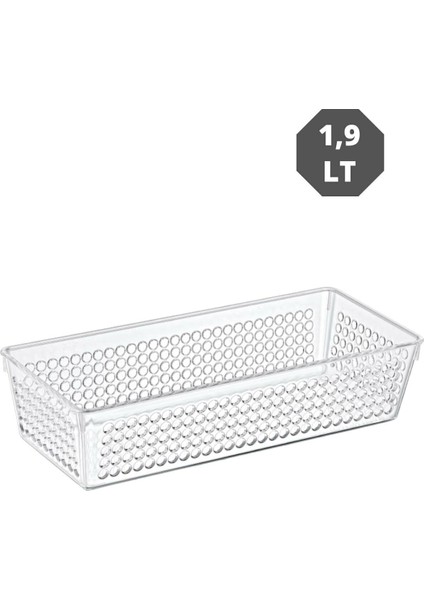 1,9 Lt Handy Dar Buzdolabı & Dolap Içi Düzenleyici Organizer 3 Adet 26,5X11,5X6 cm