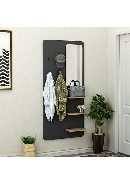 BMdekor Portmanto Askılık Beliz Beyaz & Antrasit fiyatları