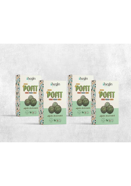 Pofit Kayısı Spirulina ve Limonlu Meyve Topu - 4 Adet x 84GR