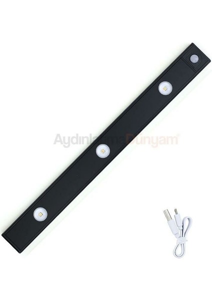 Cata CT-2464 Sensörlü Şarjlı Dolap Lambası 40 cm 3200K-4000K-6400K