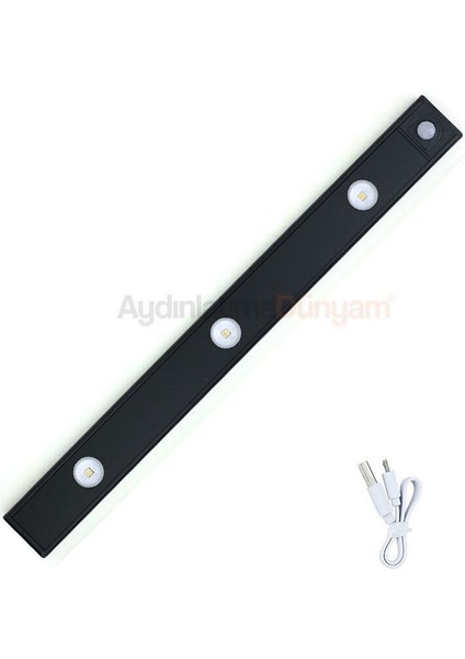 Cata CT-2464 Sensörlü Şarjlı Dolap Lambası 40 cm 3200K-4000K-6400K