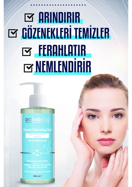 Yağlı ve Akneye Meyilli Ciltler İçin Yüz Temizleme Yıkama Jeli 250 ml modelleri