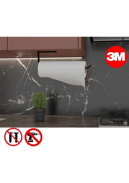 Yapışkanlı Kağıt Havluluk & Yapışkanlı Tuvalet Kağıtlık & 4'lü Yapışkanlı Askılık