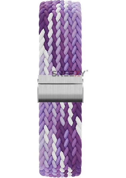 Samsung Gear S3 Frontier R760 - S3 Classic R770 22MM Uyumlu Metal Klips Solo Fiberlink Örgü Kordon fiyatları