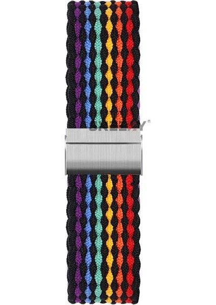 Samsung Gear S3 Frontier R760 - S3 Classic R770 22MM Uyumlu Metal Klips Solo Fiberlink Örgü Kordon fiyatları