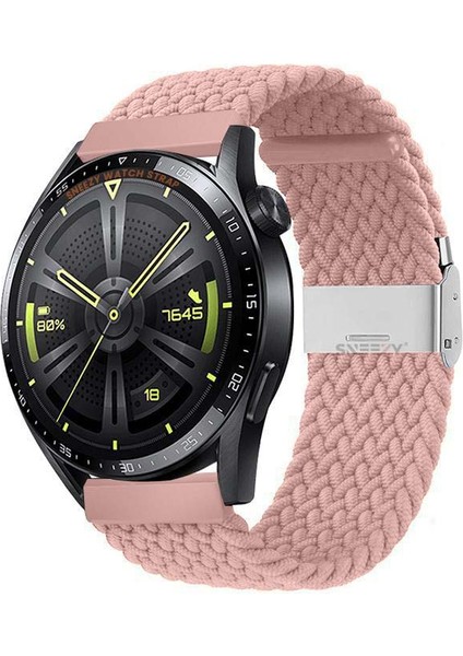 Samsung Gear S3 Frontier R760 - S3 Classic R770 22MM Uyumlu Metal Klips Solo Fiberlink Örgü Kordon