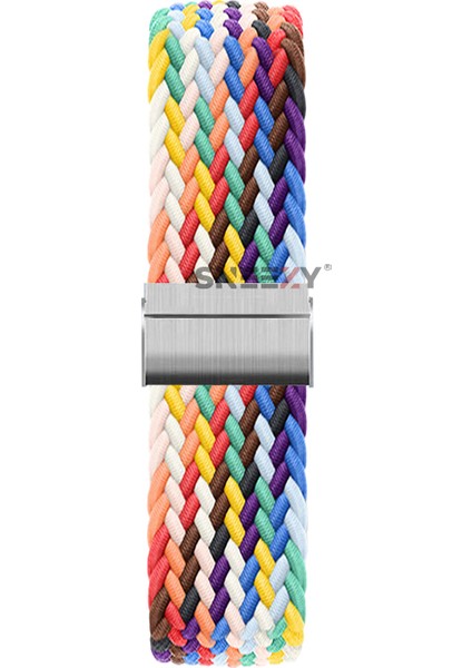 Samsung Gear S3 Frontier R760 - S3 Classic R770 22MM Uyumlu Metal Klips Solo Fiberlink Örgü Kordon fiyatları