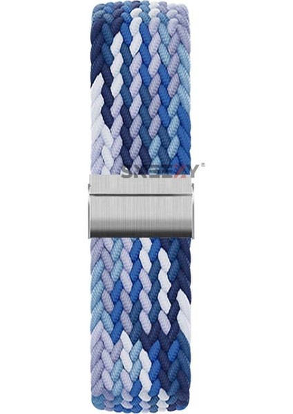 Samsung Gear S3 Frontier R760 - S3 Classic R770 22MM Uyumlu Metal Klips Solo Fiberlink Örgü Kordon fiyatları