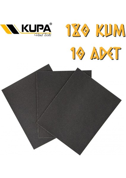 Kupa Su Zımparası A180 Kum - 10 Adet