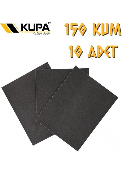 Kupa Su Zımparası A150 Kum - 10 Adet