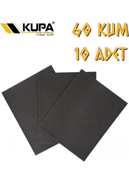 Kupa Su Zımparası A60 Kum - 10 Adet