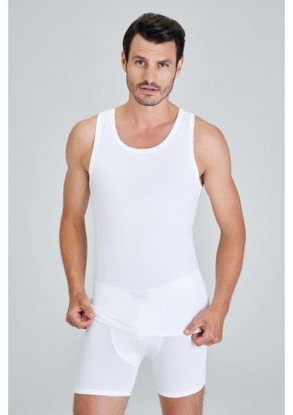 Erkek Askılı Beyaz Atlet