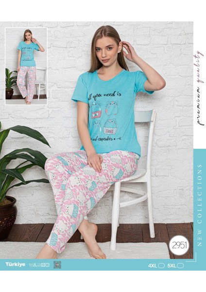 Inci Kadın Kısa Kol Pijama Takımı