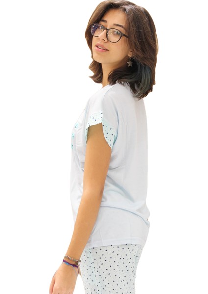 Inci Kadın Kısa Kol Kapri Takım modelleri