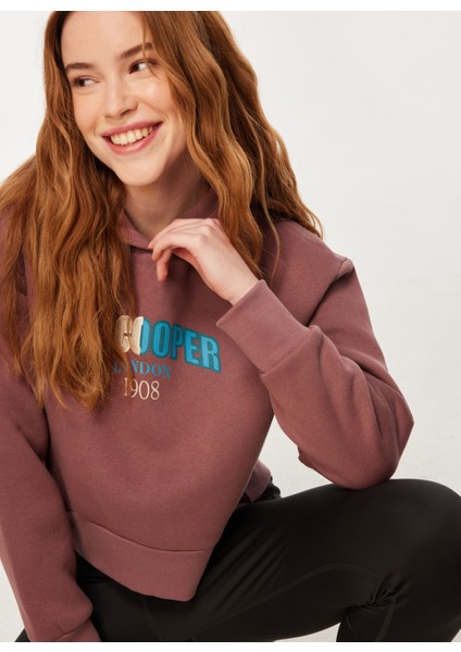 Kapüşon Yaka Gül Kurusu Kadın Sweatshırt 241 Lcf 241008 Zaye Gul Kurusu fiyatları