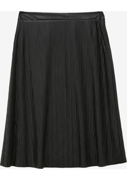 Normal Bel Siyah Kadın Düz Etek 23Ksl3425