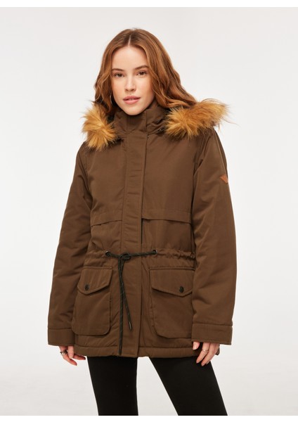 Haki Kadın Mont