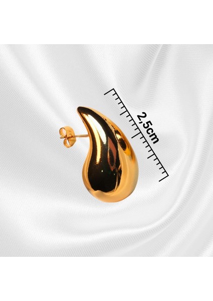 Shop Göz Yaşı Bottega Küpe Çelik Kadın Damla Küpe indirimleri