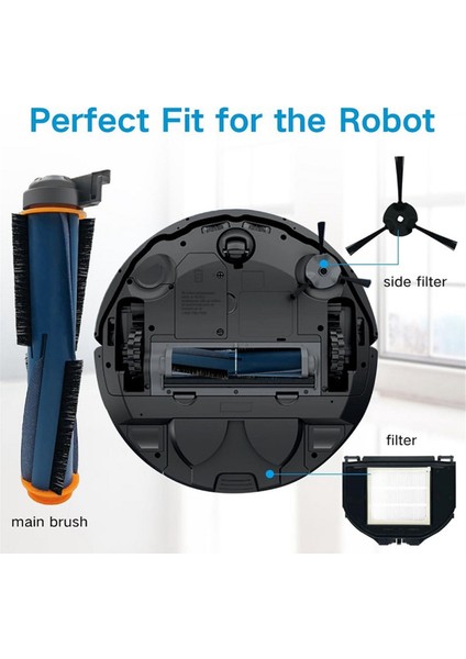 RV2310/RV2E Robot Süpürge Aksesuar Kiti ile Uyumlu (Yurt Dışından)