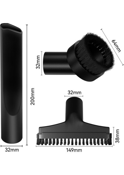 Elektrikli Süpürge Fırçası Adaptasyonu: 32/35MM Evrensel Beş Katmanlı Adaptör (Yurt Dışından)